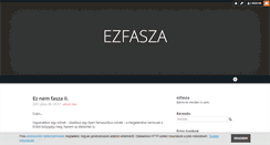 Desktop Screenshot of ezfasza.blog.hu