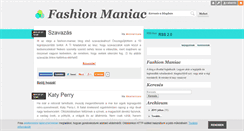 Desktop Screenshot of fashion-maniac.blog.hu