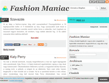 Tablet Screenshot of fashion-maniac.blog.hu