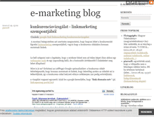 Tablet Screenshot of e-marketing-hu.blog.hu