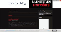 Desktop Screenshot of incifinci14.blog.hu