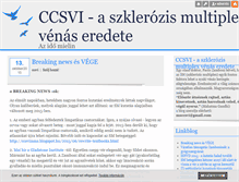 Tablet Screenshot of ccsvi.blog.hu