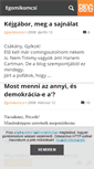 Mobile Screenshot of egomikomcsi.blog.hu