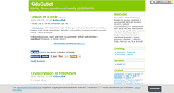 Desktop Screenshot of kidsoutlet.blog.hu