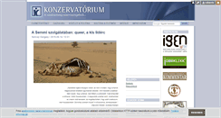Desktop Screenshot of konzervatorium.blog.hu