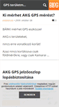Mobile Screenshot of gps-teruletmeres.blog.hu