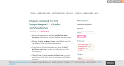Desktop Screenshot of nemettanarno.blog.hu
