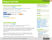 Tablet Screenshot of bankvilag.blog.hu