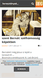 Mobile Screenshot of kepeskeresztenyseg.blog.hu