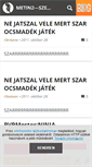 Mobile Screenshot of metin2szemkozt.blog.hu