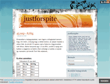 Tablet Screenshot of justforspite.blog.hu