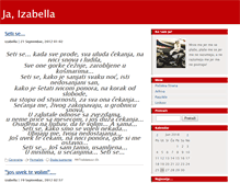 Tablet Screenshot of izabella.blog.rs
