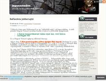 Tablet Screenshot of ingyenmedve.blog.hu