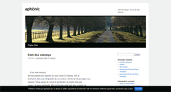 Desktop Screenshot of aphonic.blog.cat