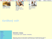 Tablet Screenshot of koralky4ever.blog.cz