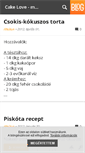 Mobile Screenshot of cakelove.blog.hu