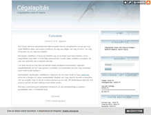 Tablet Screenshot of cegalapitas.blog.hu