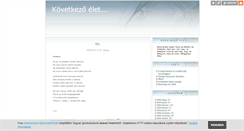 Desktop Screenshot of kovetkezoelet.blog.hu