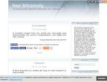 Tablet Screenshot of napibolcsesseg.blog.hu