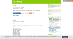 Desktop Screenshot of gctuning.blog.hu