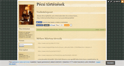 Desktop Screenshot of pecshistory.blog.hu