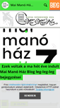 Mobile Screenshot of maimanohaz.blog.hu