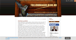 Desktop Screenshot of followmagor.blog.hu