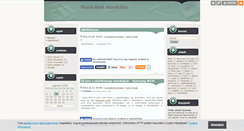 Desktop Screenshot of munkabolmunkaba.blog.hu