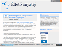 Tablet Screenshot of eltetoanyatej.blog.hu