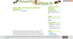 Desktop Screenshot of hangyak.blog.hu