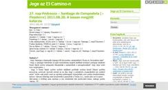 Desktop Screenshot of jegecamino.blog.hu