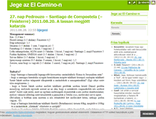 Tablet Screenshot of jegecamino.blog.hu