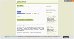 Desktop Screenshot of gyal.blog.hu