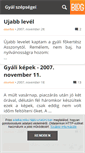 Mobile Screenshot of gyal.blog.hu