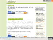 Tablet Screenshot of gyal.blog.hu