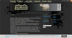 Desktop Screenshot of fehertehen.blog.hu