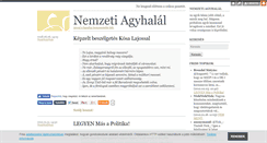 Desktop Screenshot of nemzetiagyhalal.blog.hu