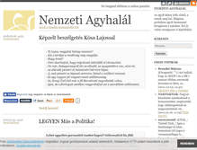 Tablet Screenshot of nemzetiagyhalal.blog.hu