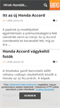 Mobile Screenshot of honda.blog.hu