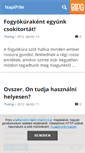 Mobile Screenshot of napipille.blog.hu