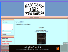 Tablet Screenshot of fanclubpetranovaka.blog.cz