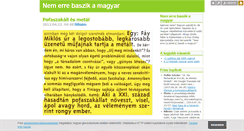 Desktop Screenshot of nemerrebaszikamagyar.blog.hu