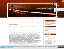 Tablet Screenshot of lastdayofmagic.blog.hu