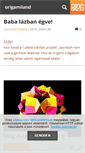 Mobile Screenshot of mindenamiorigami.blog.hu