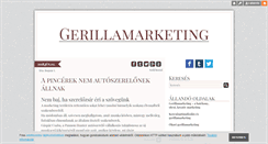 Desktop Screenshot of gerillamarketing.blog.hu