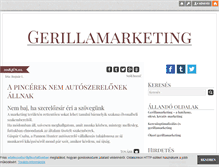 Tablet Screenshot of gerillamarketing.blog.hu