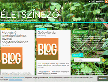 Tablet Screenshot of eletszinezo.blog.hu