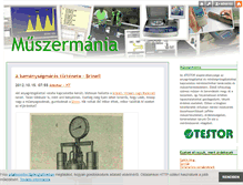 Tablet Screenshot of muszermania.blog.hu