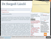 Tablet Screenshot of drszegedilaszlo.blog.hu