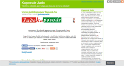 Desktop Screenshot of kaposjudo.blog.hu